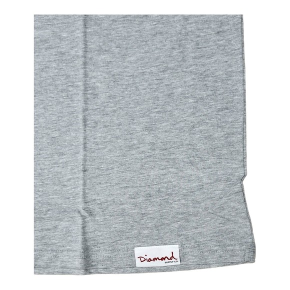 Diamond Supply Co T Shirt 2XL Size , Gray Color , Short Sleeve , Logo Graphic... - Picture 3 of 5